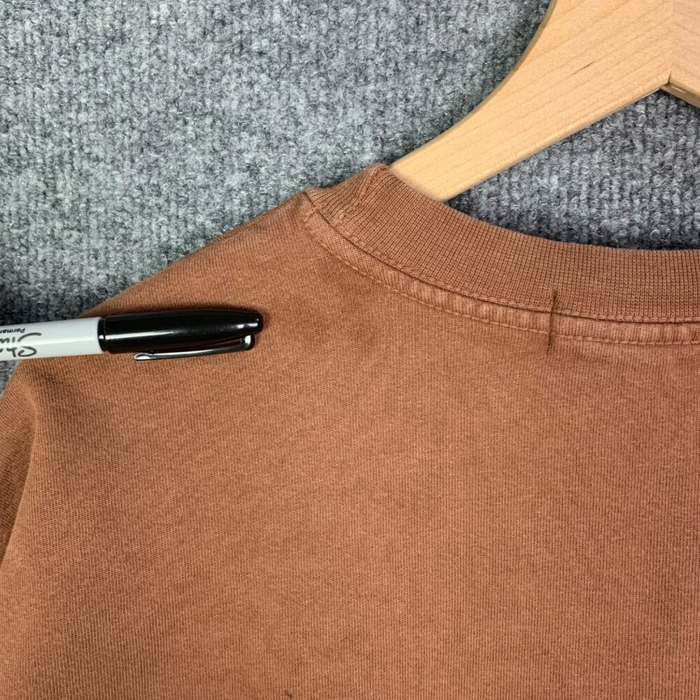 Talentless Crew Neck‎ Pullover Long Sleeves Sweatshirt Women Heavyweight Brown M - Picture 3 of 8